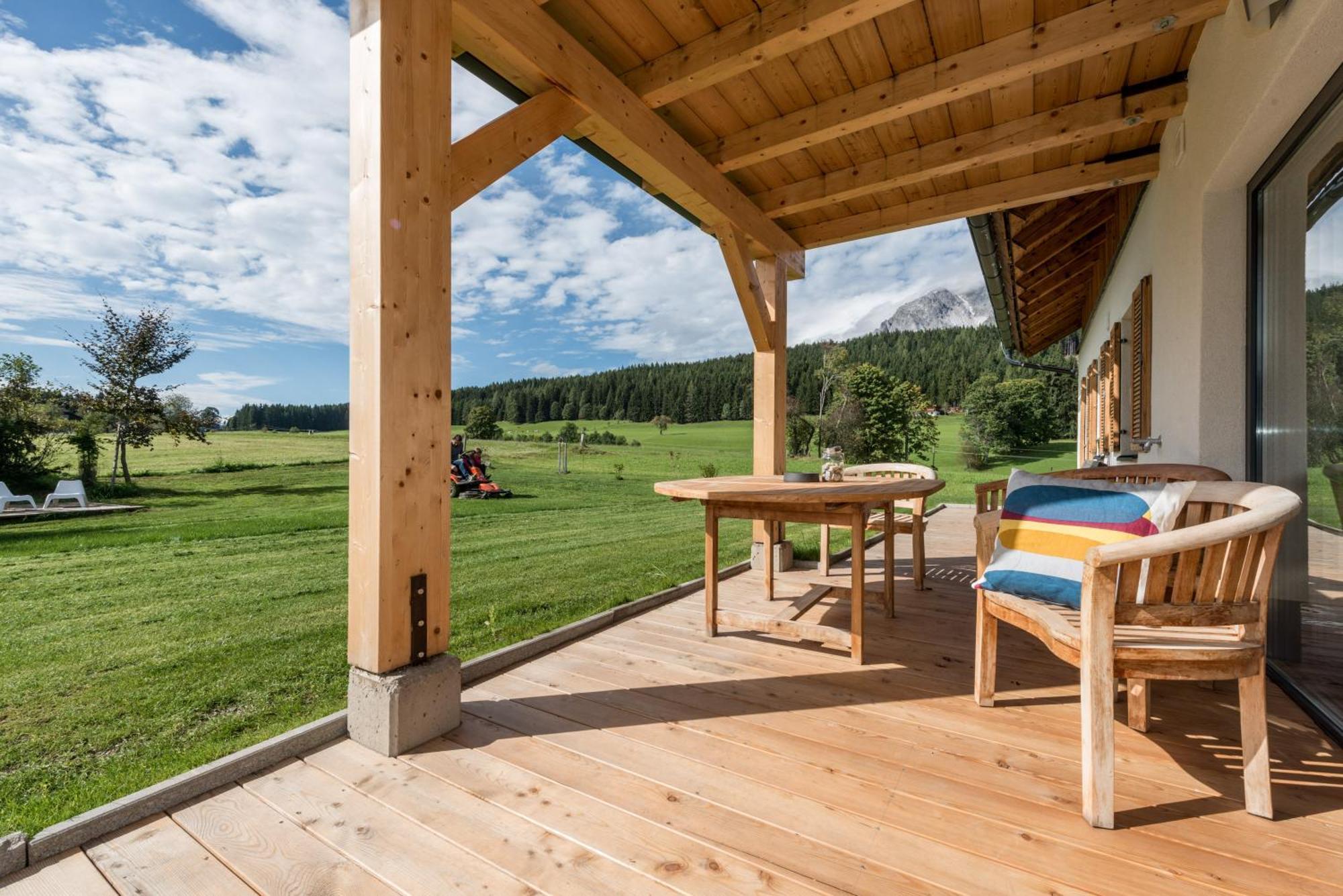 Naturchalet Hoeflehner - Heimgefuehl & Ruhelage An Loipe & Wanderweg Рамзау ам Дахщайн Екстериор снимка